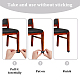 Gorgecraft 20Pcs PVC Chair Leg Floor Protectors FIND-GF0003-36-3