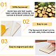 NBEADS 30 Pcs Wooden blanks Business Cards DIY-WH0283-52-4