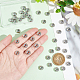 Unicraftale 40pcs 201 perles en acier inoxydable STAS-UN0051-82-4