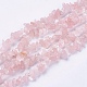 Naturelle quartz rose pierre chapelets de perles G-R192-03-1