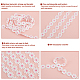 Perlen Gänseblümchen Polyester Bänder FIND-NB0001-30B-6