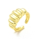 Кольцо-манжета из латуни с круассаном для женщин RJEW-E068-02LG-1