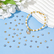 Unicraftale environ 240 pièces capuchons de perles d'espacement en acier inoxydable 2 couleurs entretoises de capuchon d'extrémité de fleur bouchons dorés perles d'espacement fabrication de bijoux capuchons de perles en métal pour bracelet collier de 6 mm de diamètre STAS-UN0007-53-2