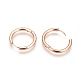 304 Stainless Steel Hoop Earrings EJEW-P177-RG-15-1