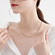 Brass Paperclip Chains Necklaces & Bracelets Sets sgSJEW-PH01378-01-5