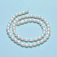 Fili di perle di perle d'acqua dolce coltivate naturali PEAR-J006-17B-01-3