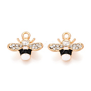 Rhinestone сплава и эмали подвески PALLOY-T092-41G-01
