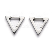 Серьги-кольца Huggie Hoop из нержавеющей стали 304 STAS-H156-02C-P
