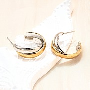 Серьги-гвоздики из нержавеющей стали 304 EJEW-O066-03M
