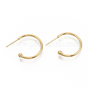 Brass Stud Earrings EJEW-T007-02G-NF