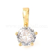 Латунные микро проложить кубического циркония подвески KK-D356-05A-G