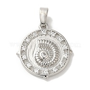 Подвеска из латуни с микропаве из кубического циркония KK-U027-15P