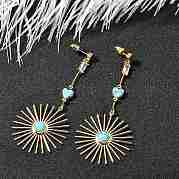 Серьги-гвоздики из циркония EJEW-Z083-05G