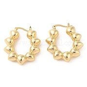Серьги-кольца из латуни для женщин EJEW-G394-16G