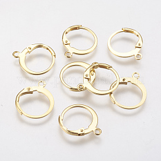 304 Stainless Steel Leverback Earring Findings X-STAS-F141-02G