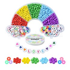 Kit de bracelets à tisser, plus de 3 500 élastiques en caoutchouc, 40  couleurs avec clips, perles, breloques et autres accessoires, kit de  fabrication