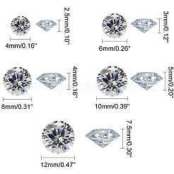 Acryl-Strass-Spitze zurück Cabochons&nbsp;GACR-NB0001-01