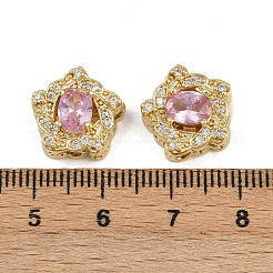 Mehrsträngige Glieder aus Messing mit Pavé-Kubikzirkonia&nbsp;ZIRC-F145-05G-02