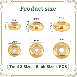 12 Stück 3 Stile 925 Sterlingsilberperlen&nbsp;STER-PH0002-08