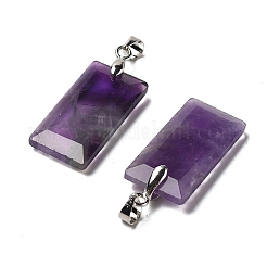 Natürliche Amethyst facettierte Anhänger&nbsp;G-U031-04P-05