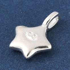 925 Sterling Silber Smiley Stern Charm&nbsp;STER-R013-05S