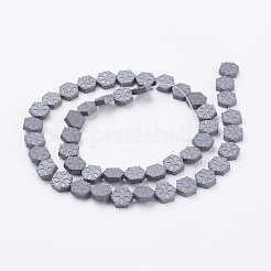 No magnético hematites sintética abalorios hebras&nbsp;G-P341-04F-8x3mm
