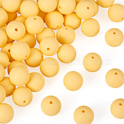 50pcs perles de silicone écologiques de qualité alimentaire&nbsp;SIL-TA0002-89G