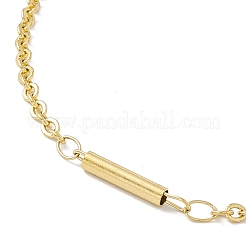 Collier à maillons en acier inoxydable 304 plaqué sous vide PVD pour femme&nbsp;STAS-E001-11G