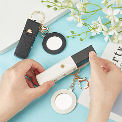 2 Stück zweifarbige Lippenstift-Aufbewahrungstaschen aus PU-Leder&nbsp;AJEW-FG0003-23