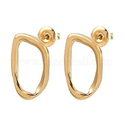 Boucles d'oreilles à tige en acier inoxydable 304 avec pépites&nbsp;EJEW-I320-17G