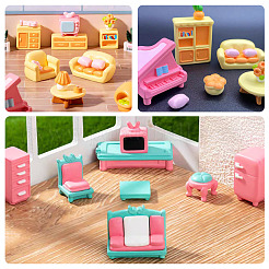 11 Stück 11 Stile Plastikmöbel Mini-Modell&nbsp;AJEW-TA0002-80