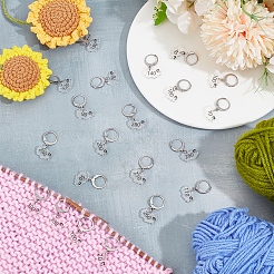 Ovejas con números acrílicos para tejer a crochet&nbsp;HJEW-BC00043