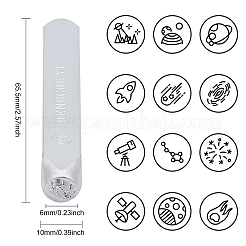 Eisenstempel Siegel&nbsp;AJEW-BC0001-57O