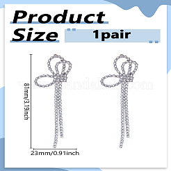 1 Paar Ohrstecker mit Schmetterlingsmotiv und Kristall-Strass&nbsp;EJEW-LP0013-13