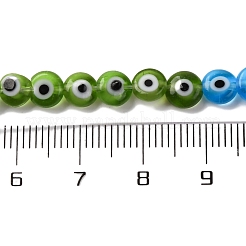 Chakra-Thema handgemachte böser Blick Bunte Malerei Perlen Stränge&nbsp;LAMP-G164-07A