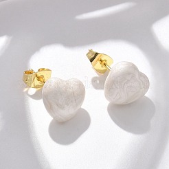 Clous d'oreilles en laiton&nbsp;EJEW-F359-06G-01