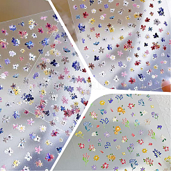 4 Stück 4 Stile Blumenmuster selbstklebende Nagelkunst-Aufkleber für Haustiere&nbsp;MRMJ-SP0001-19
