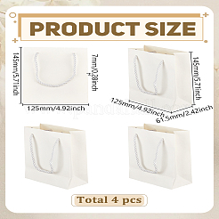 Leere Verpackungstüten aus Papier mit Polyestergriffen&nbsp;ABAG-WH0063-082