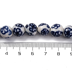Fili fatti a mano in porcellana bianca e blu&nbsp;PORC-I027-03J