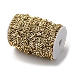 Chaînes gourmettes à facettes taillées au diamant en aluminium d'oxydation&nbsp;CHA-H001-16KCG