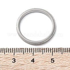 Anello sottile e semplice in acciaio inossidabile 201 testurizzato anti-ossidazione per le donne&nbsp;RJEW-I089-26P
