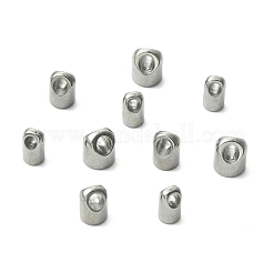 15 Stück 3 Stile 303 Edelstahl Kordelenden/Spitzen&nbsp;STAS-CJ0003-37