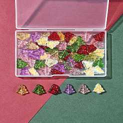 60 brin de perles de verre transparentes de 6 couleurs.&nbsp;EGLA-FS0001-44