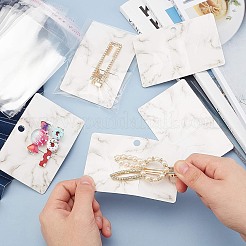 Tarjetas de papel de exhibición de joyería de patrón de mármol&nbsp;CDIS-PH0001-24