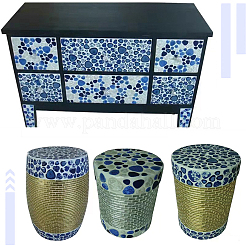 Azulejos de mosaico de porcelana de 500 g y 4 colores&nbsp;DIY-SP0007-87