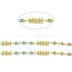 Catene a maglie quadrate in ottone ecologico fatte a mano&nbsp;CHC-E025-02G