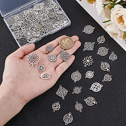 120 Stück 13 Stile tibetischen Stil Legierung Verbinder/Anschlüsse Charm-Sets&nbsp;TIBE-PH0002-49