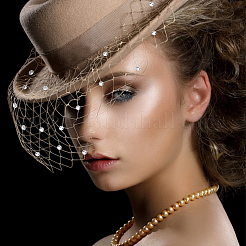 Polyester-Mesh-Tüllstoff&nbsp;DIY-WH0671-348B