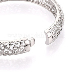 Messing-Armbänder mit Mikropflaster und klarem Zirkonia&nbsp;BJEW-N035-07P