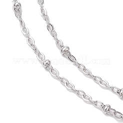Colliers chapelet avec pendentif croix vierge en acier inoxydable 304&nbsp;NJEW-JN05416